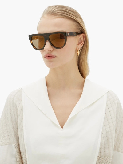 CELINE Shadow flat-top D-frame acetate sunglasses outlook