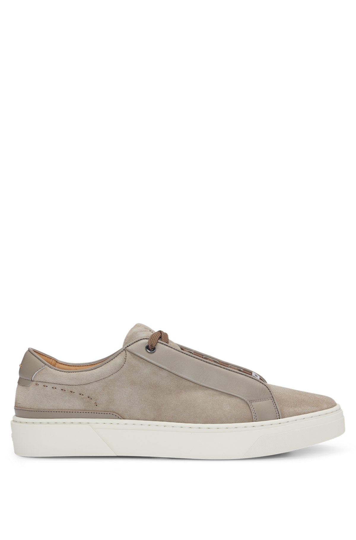 GARY ITALIAN-MADE TRAINERS IN LEATHER AND SUEDE - 1