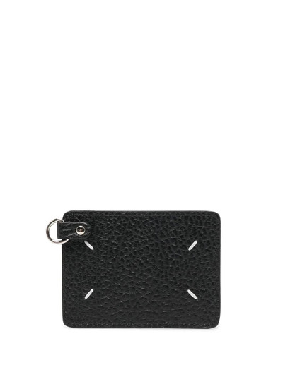 Maison Margiela pebbled leather cardholder outlook