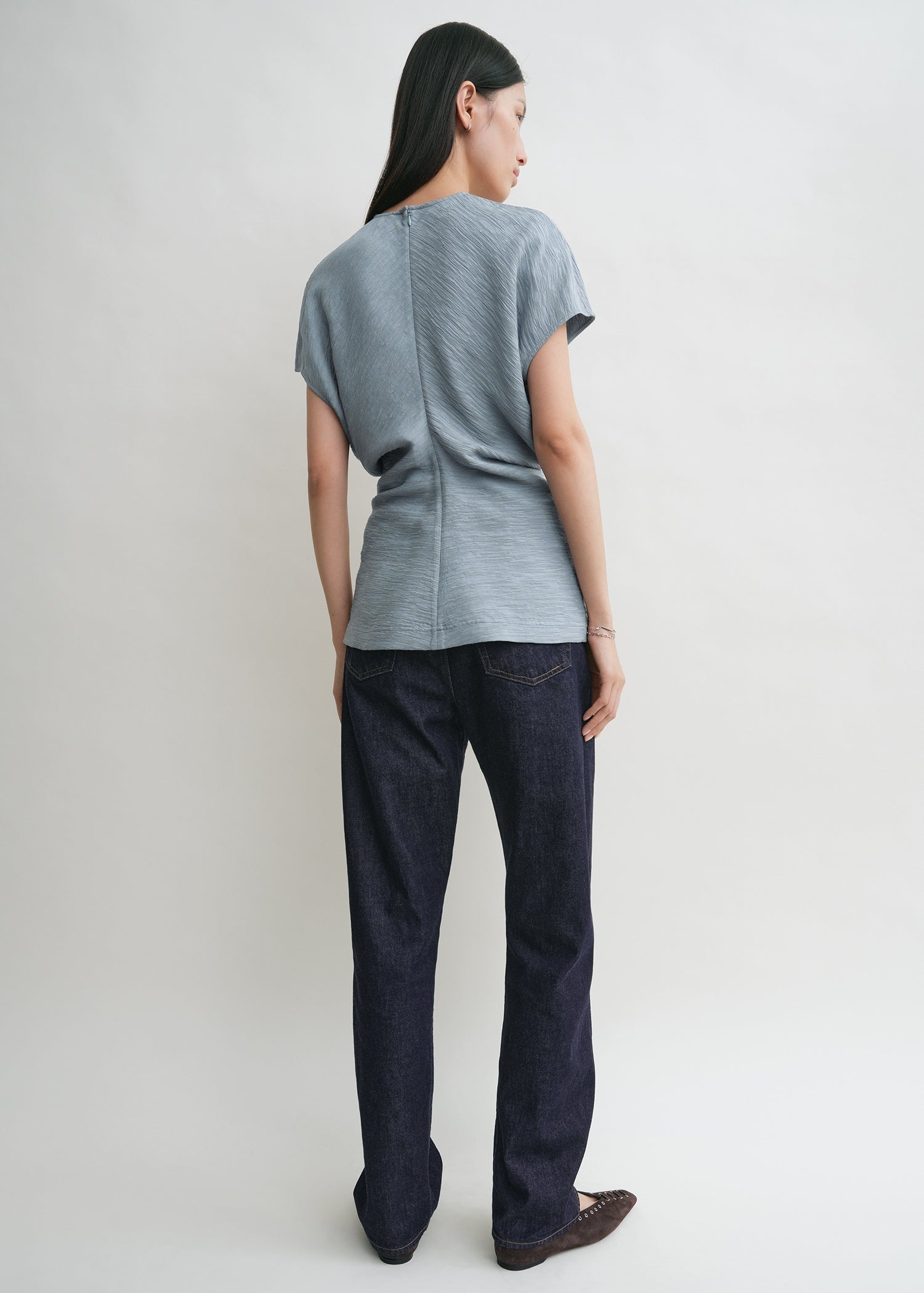 Slouch waist crinkled top mistral - 4