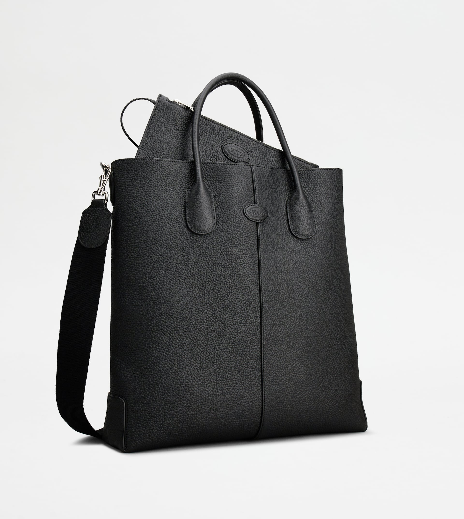 TOD'S DI BAG TOTE BAG IN LEATHER MEDIUM - BLACK - 3