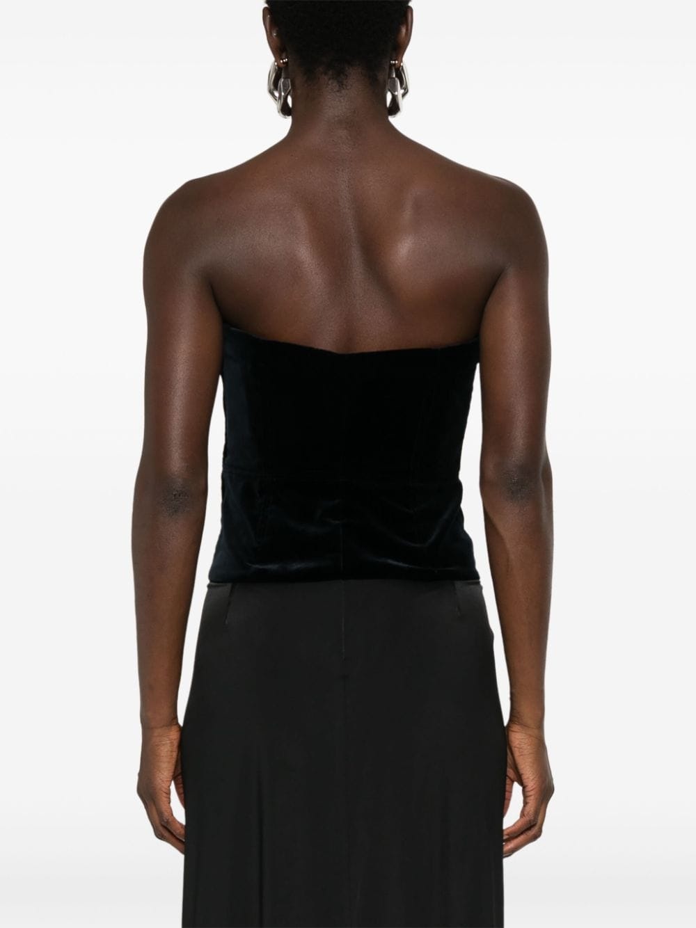 cotton velvet corset - 4