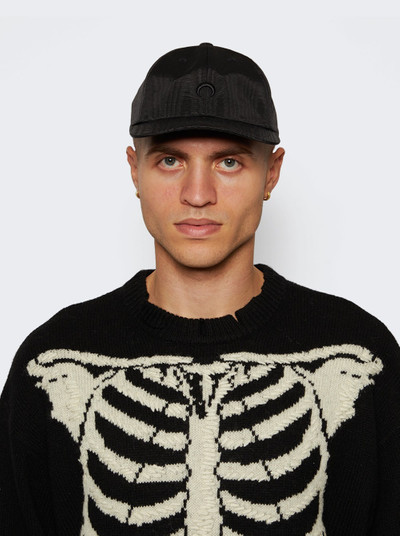 Marine Serre Recycled Embroidered Moire Cap Black outlook