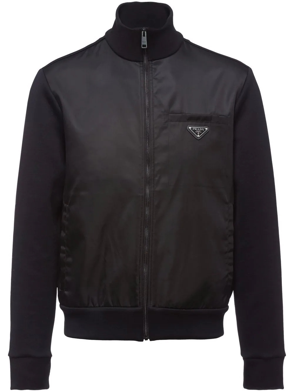 Re-Nylon panelled bomber jacket - 1