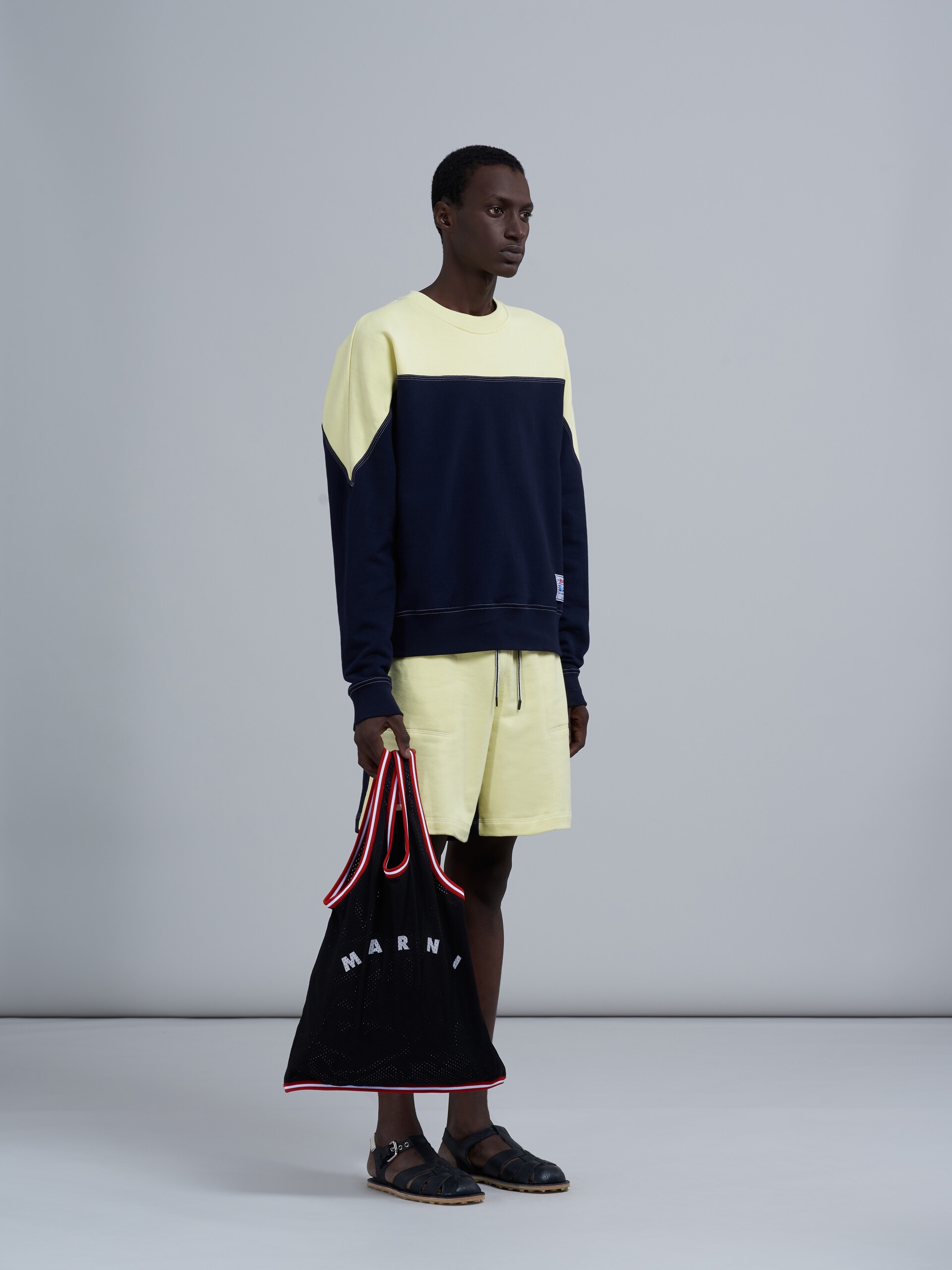 COLOURBLOCK LOOPBACK JERSEY SWEATSHIRT - 5