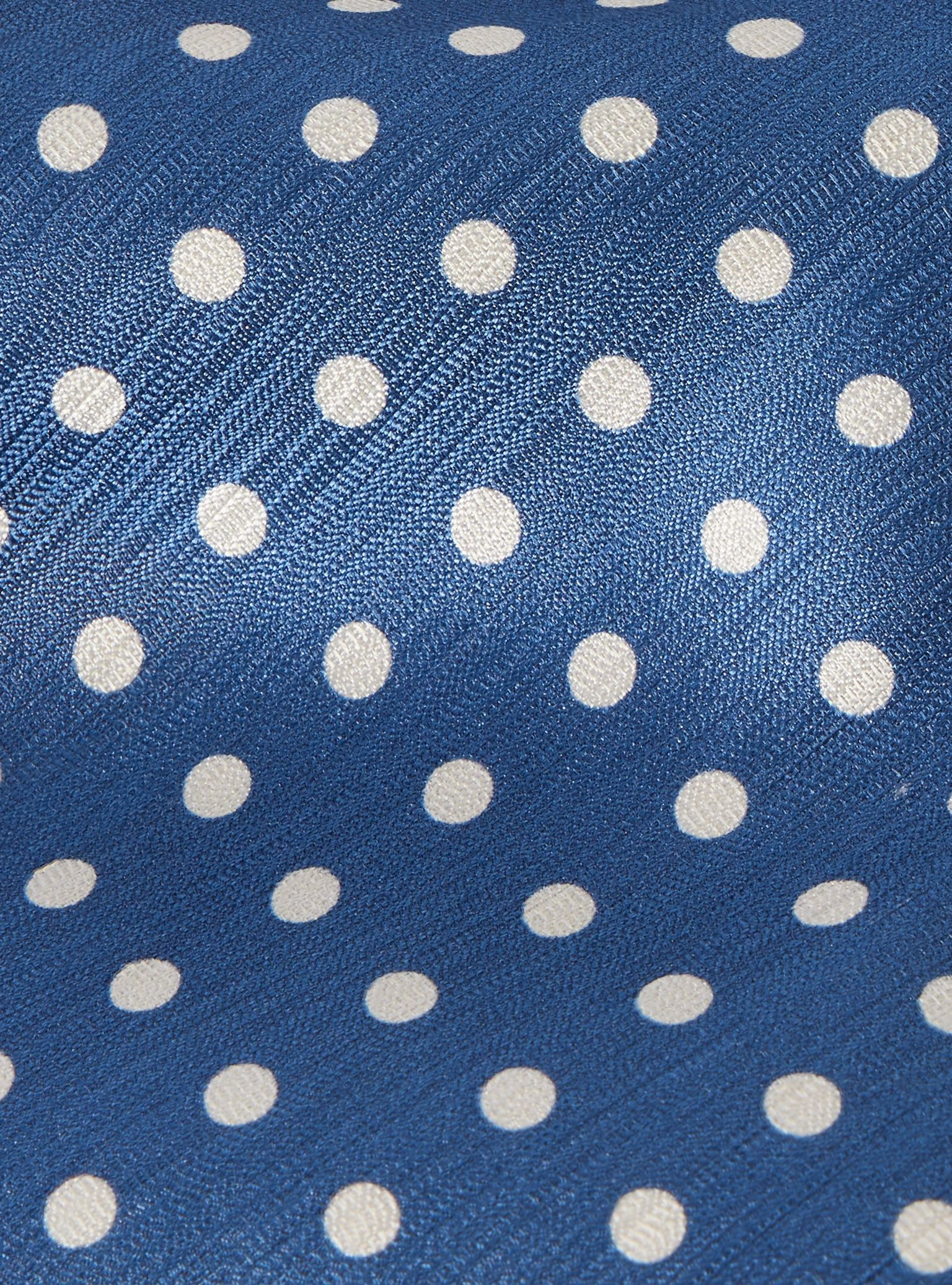 8cm Polka-Dot Silk-Jacquard Tie Blue - 3