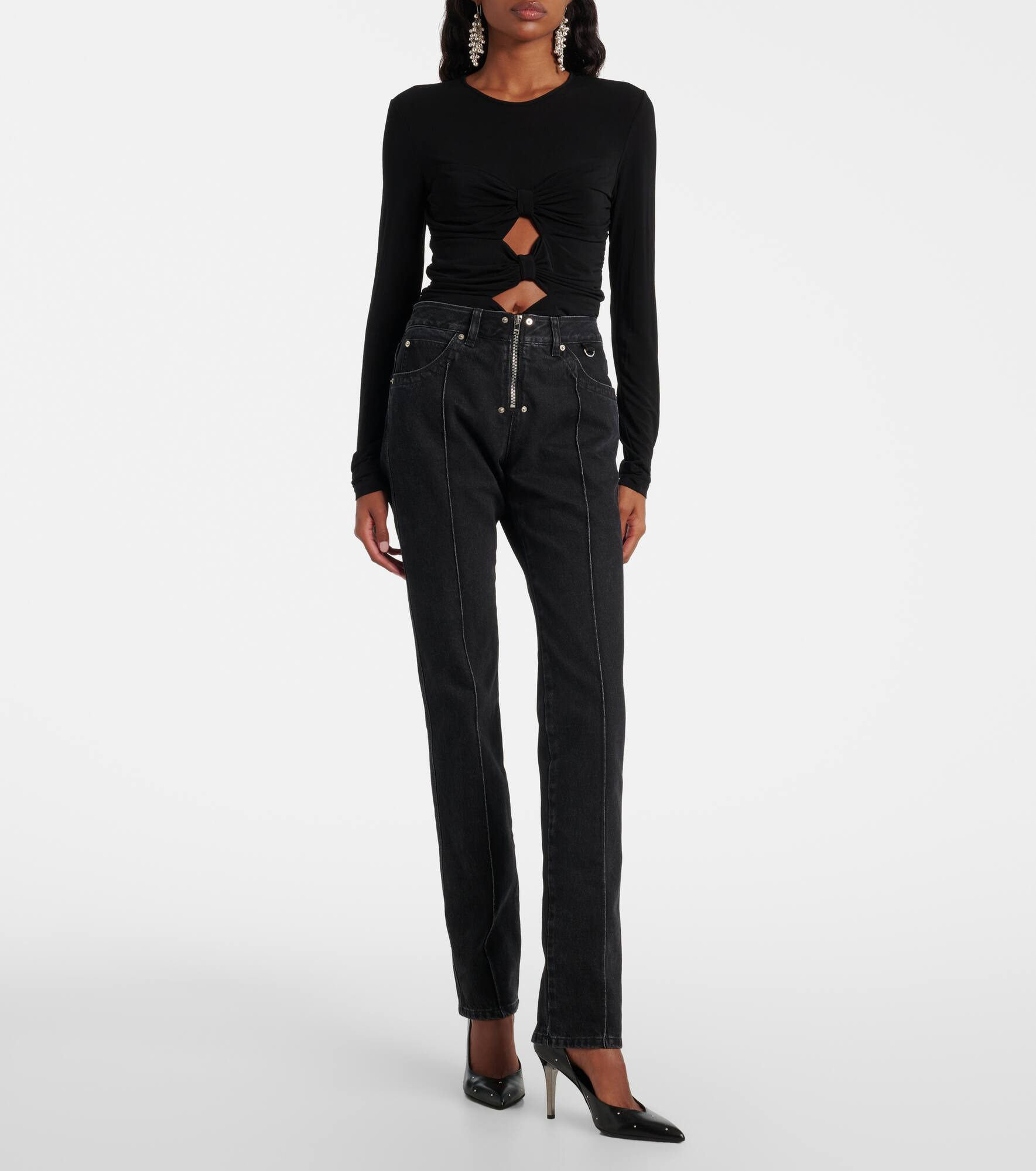 Silviana mid-rise slim jeans - 7