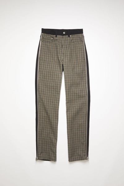 Acne Studios Repurposed zip trousers brown/black outlook