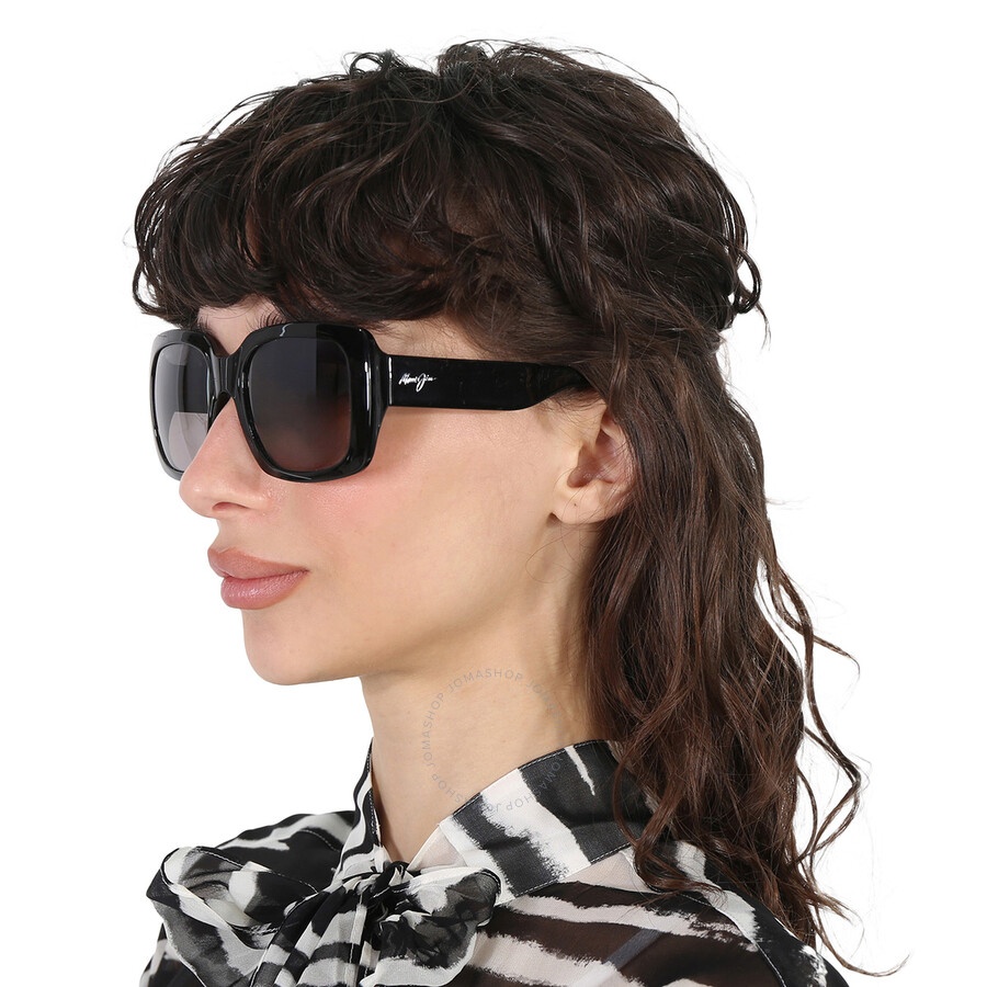 Open Box - Maui Jim Two Steps Neutral Grey Square Ladies Sunglasses GS863-02 55 - 2