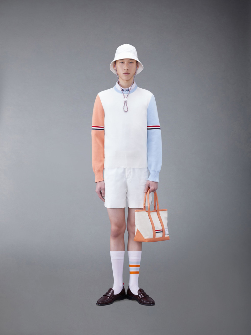 Stripe Oxford 4-Bar Short Sleeve Shirt 5