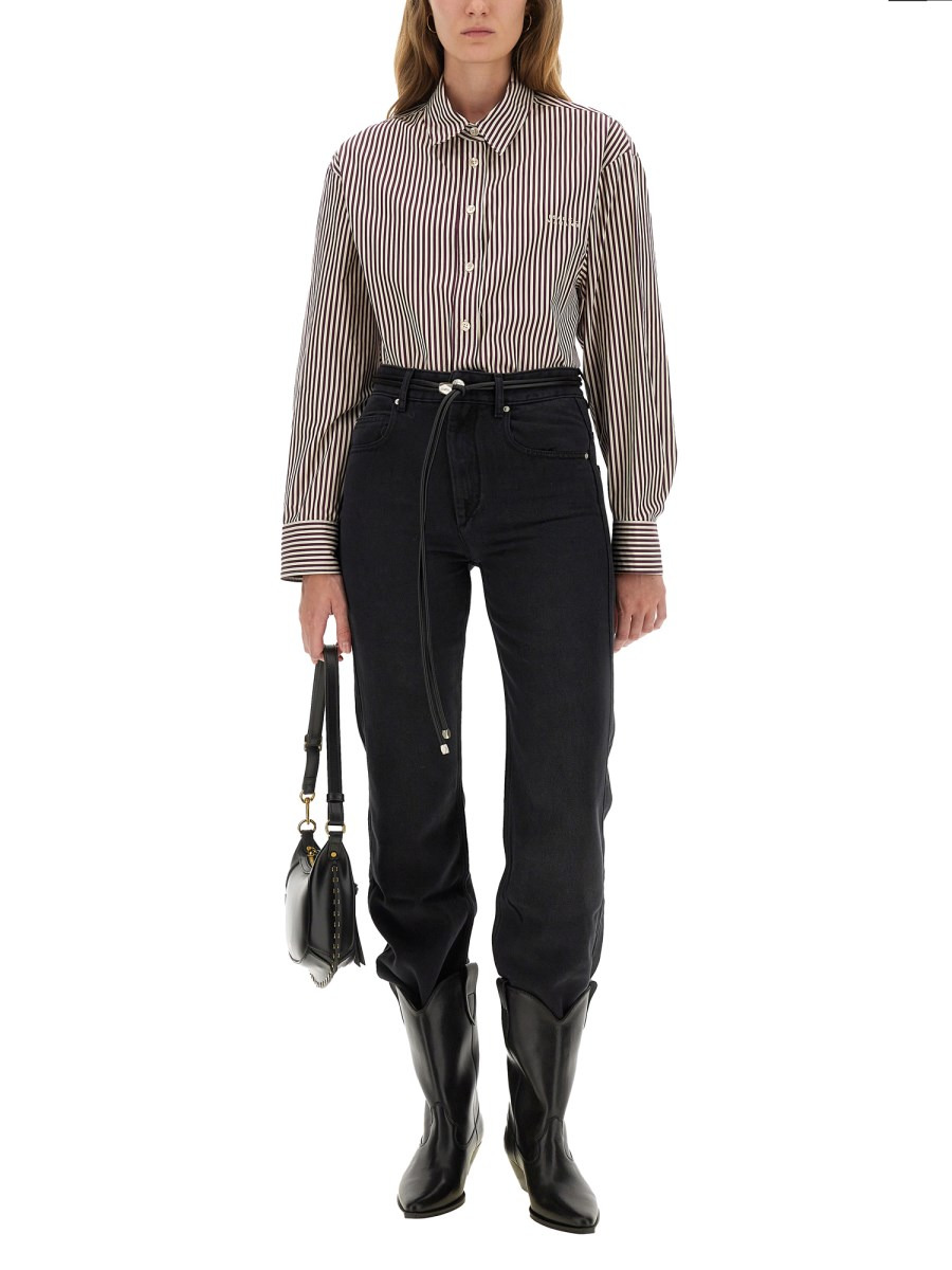 STRIPED COTTON FABRIZA SHIRT - 2