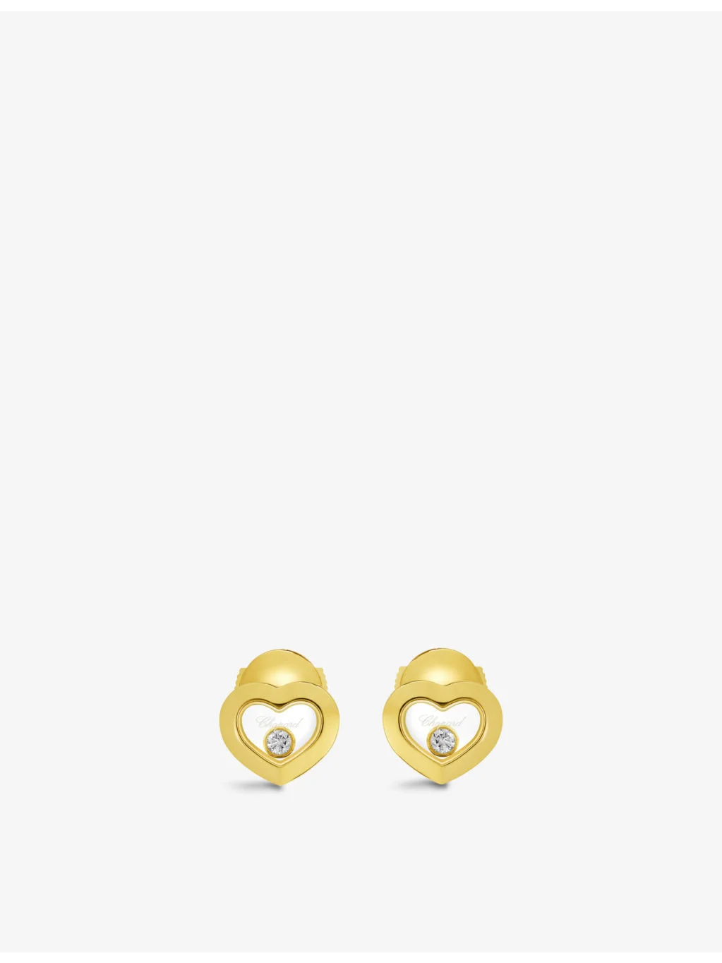 Happy Diamonds 18ct Yellow-Gold and 0.10ct Diamond Earrings - 1