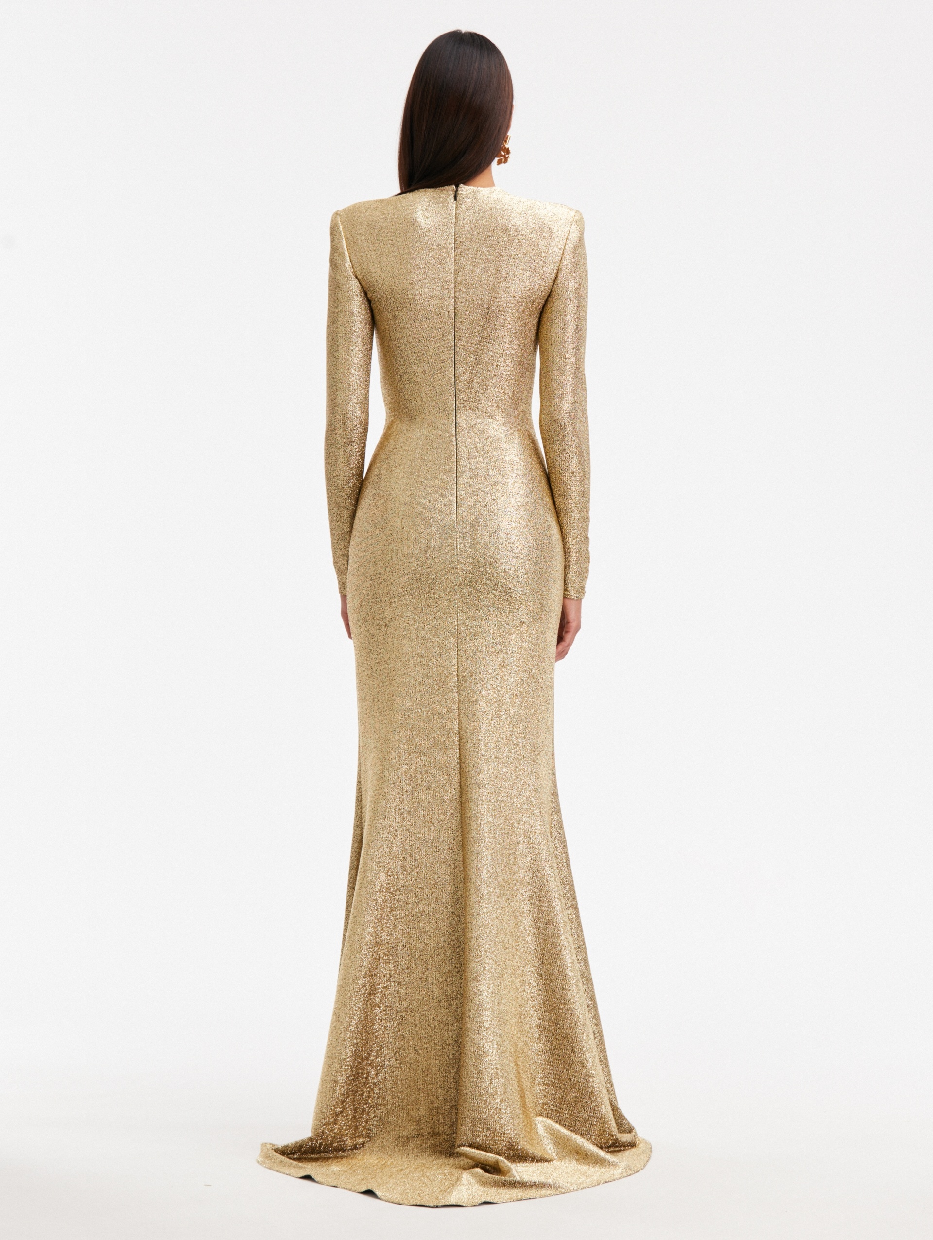 LAMÉ COLUMN GOWN - 2