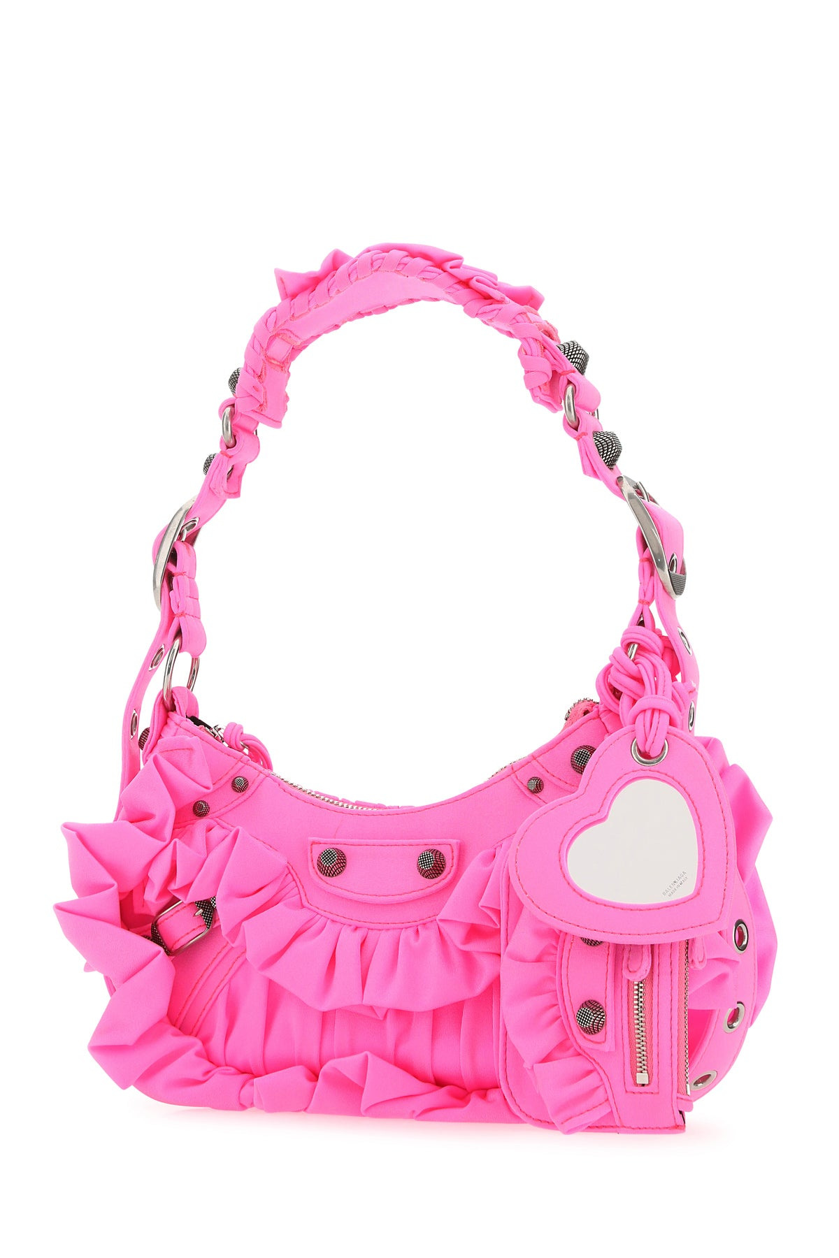 Fluo pink fabric Le Cagole XS shoulder bag - 2