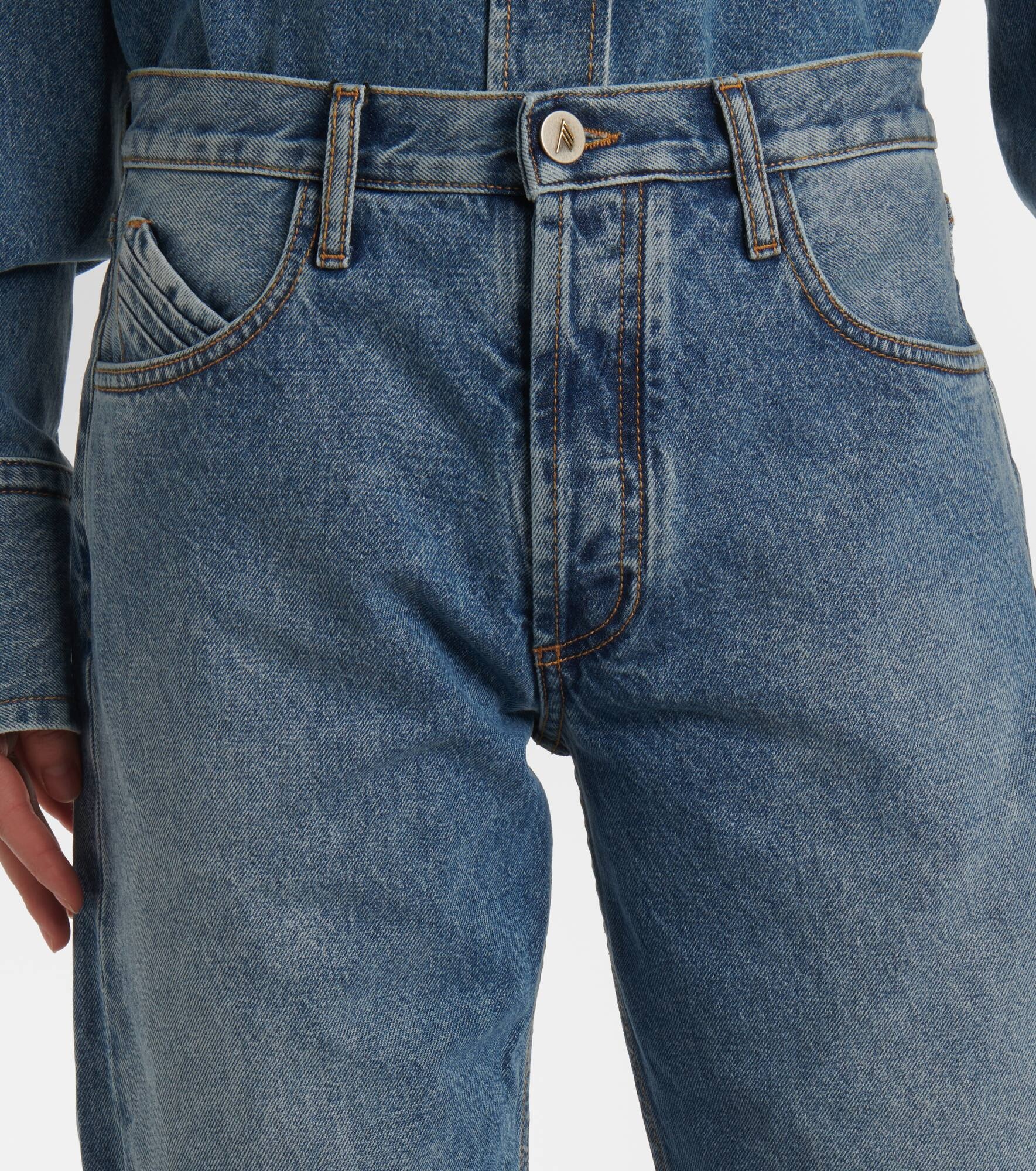 Mid-rise straight jeans - 4