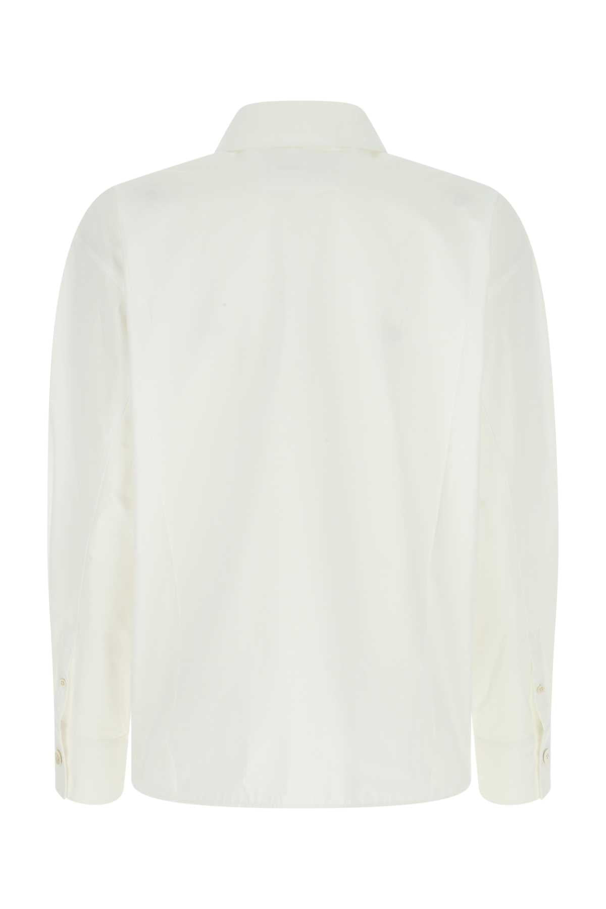 Jil Sander Women White Poplin Oversize Shirt - 2