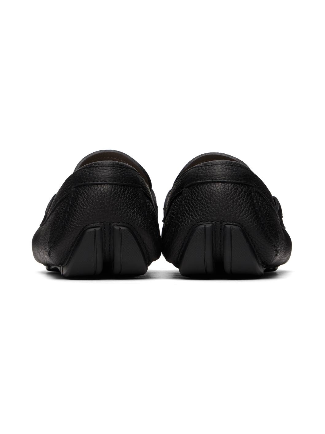 Black Gancini Ornament Loafers - 2