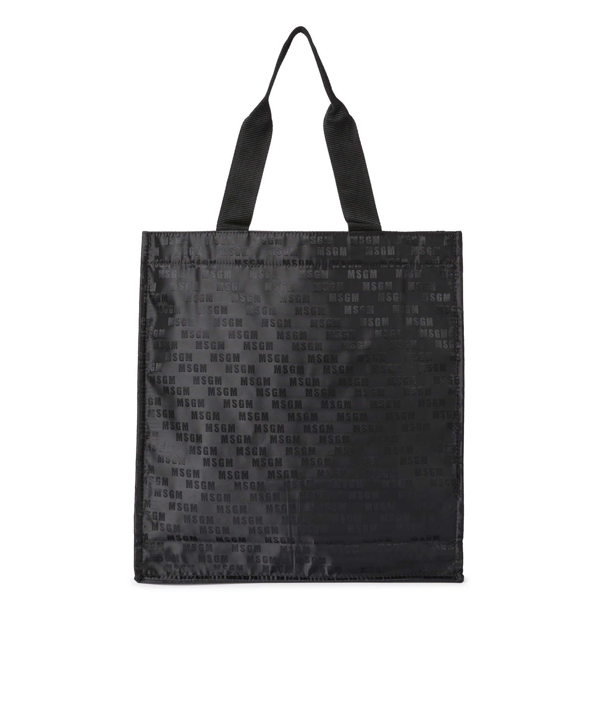 "Signature Iconic Nylon" shopping bag with all-over print - 2