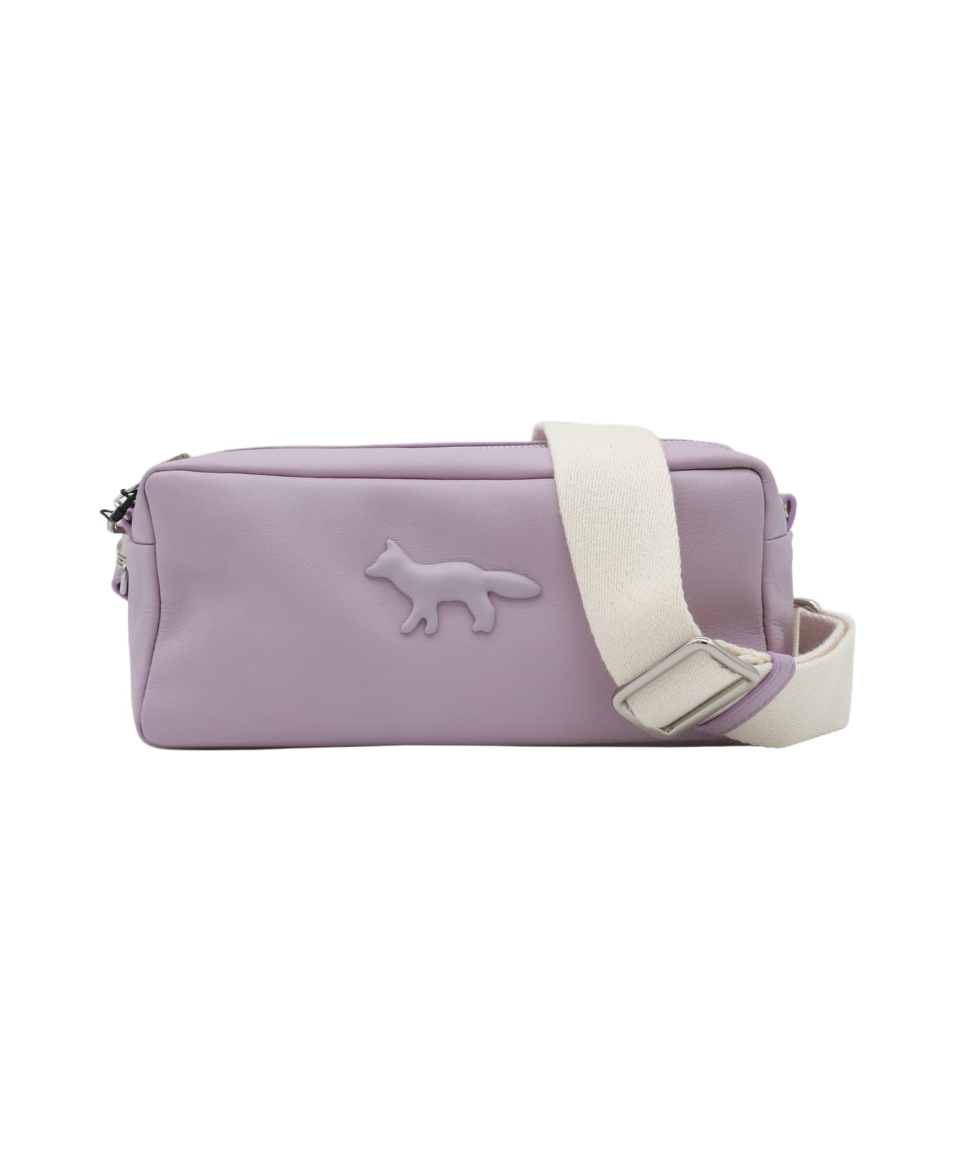 Lilac Leather Shoulder Bag - 1