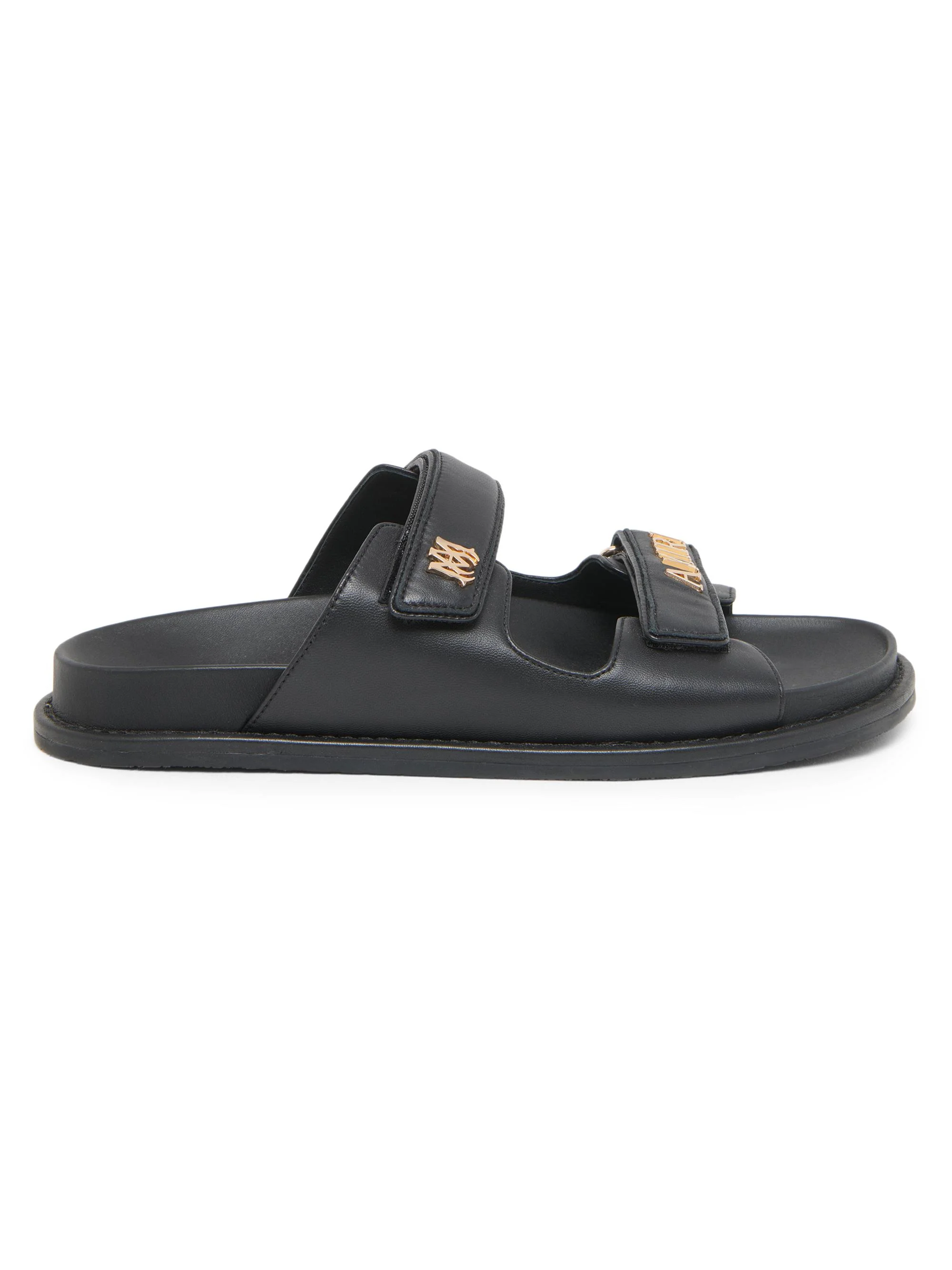 Women's Boardwalk Leather Two-Strap Sandals - Black - 1