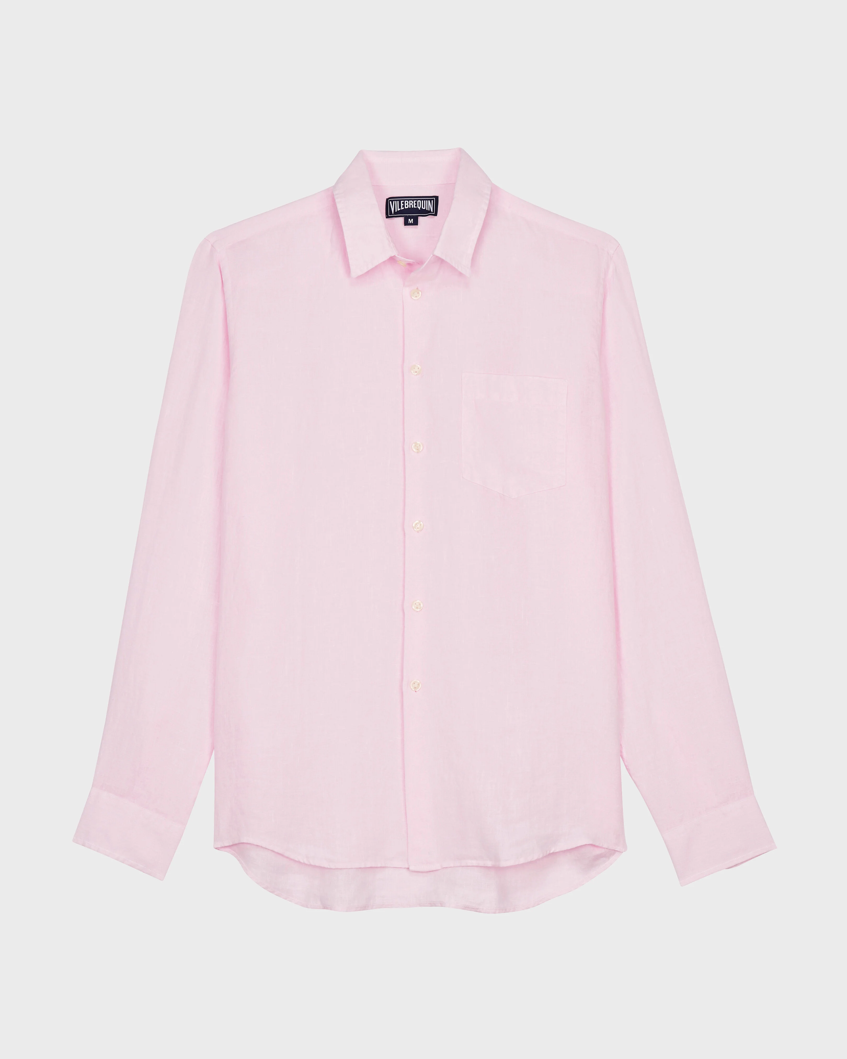 Men Linen Shirt Solid - 1