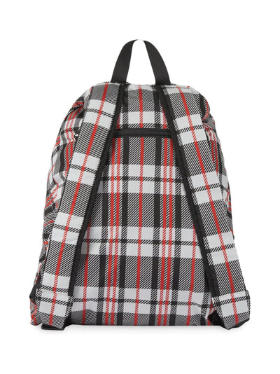 BALENCIAGA expandable plaid backpack outlook