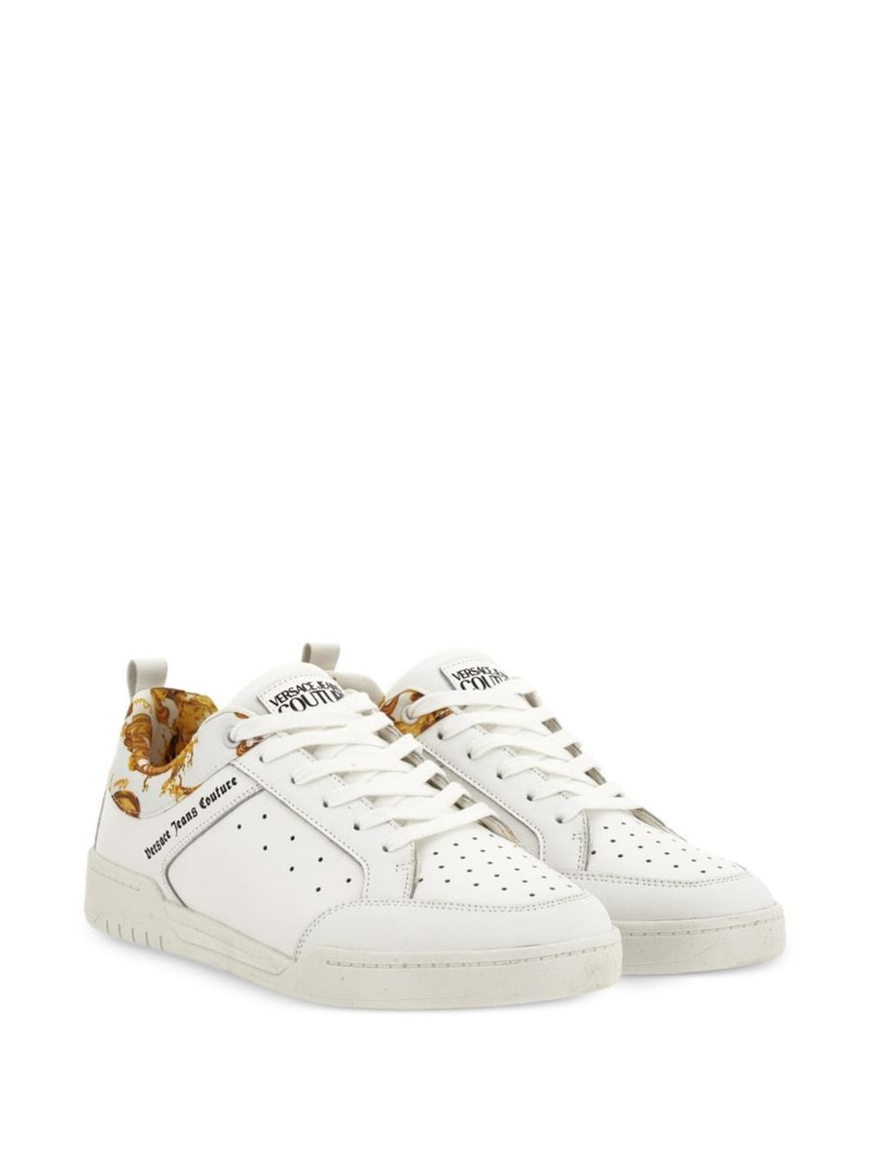 VERSACE JEANS COUTURE Barocco-print sneakers outlook