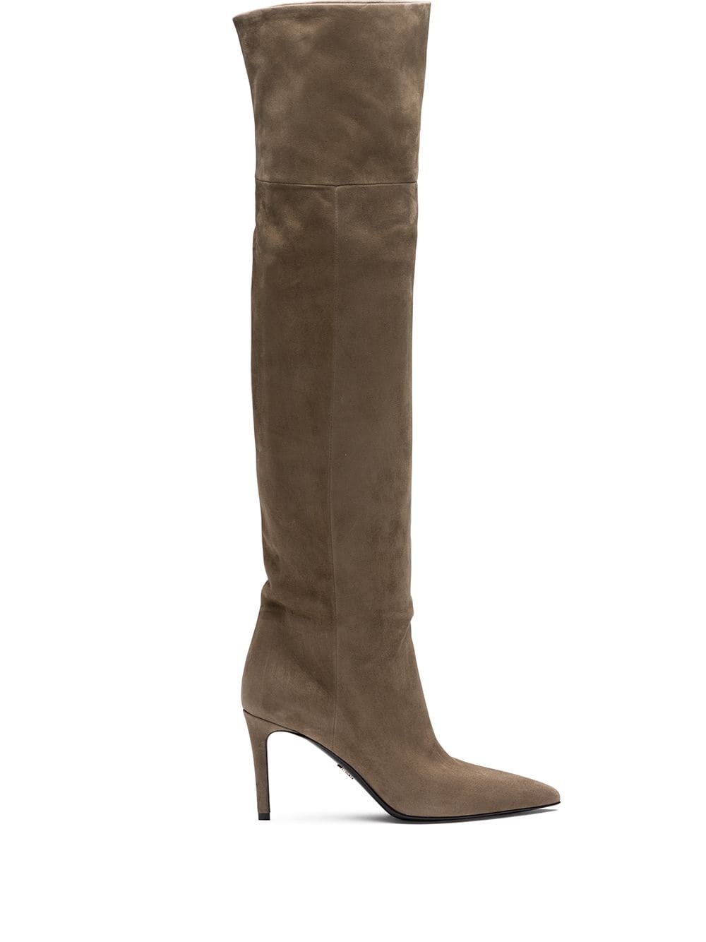 pointed toe thigh-length boots - 1