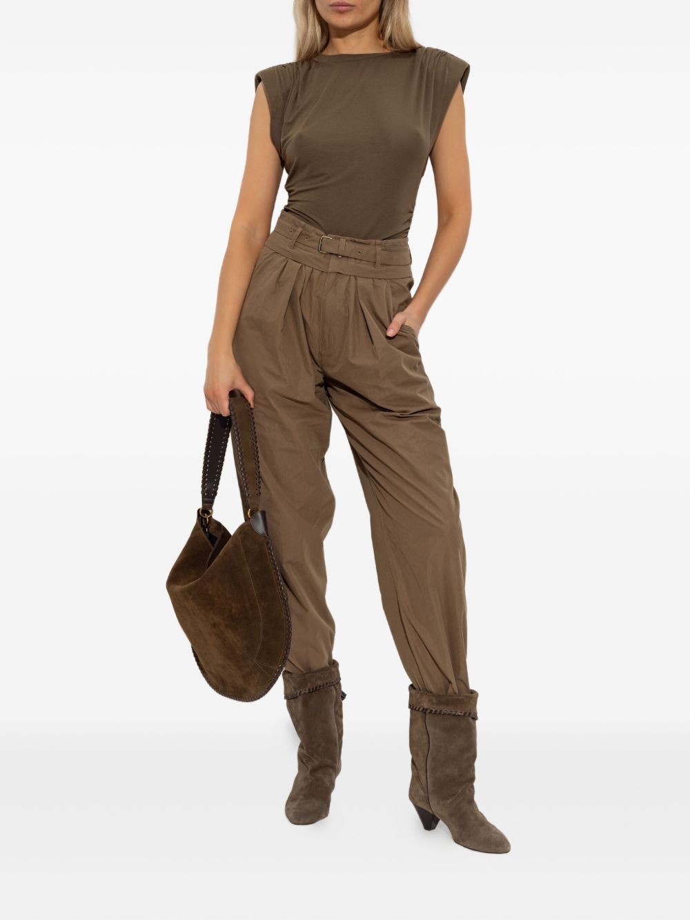 shoulder-padded top - 2