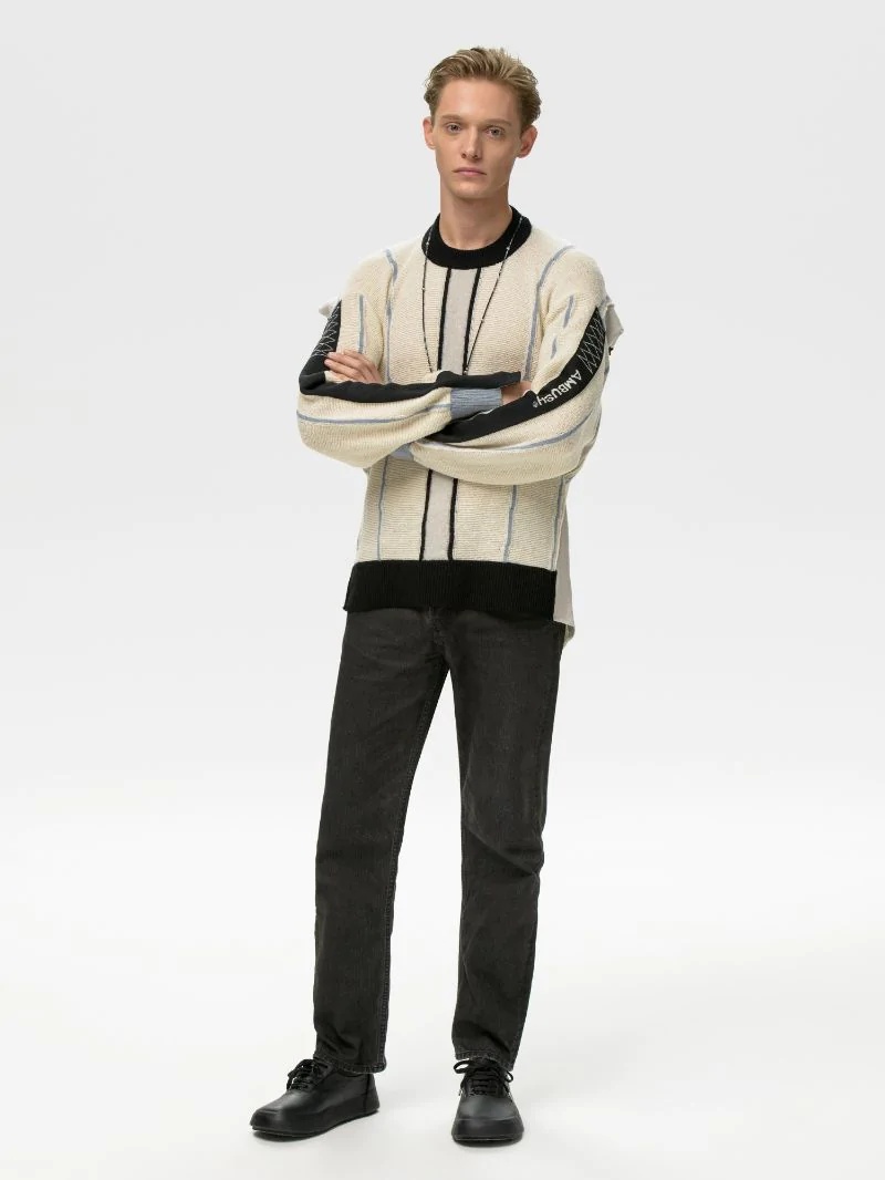 FOLDING KNIT SWEATER - 2