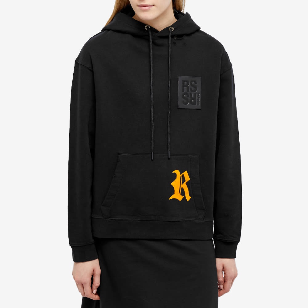 Raf Simons Destroyed Regular Fit R Print Hoody - 2