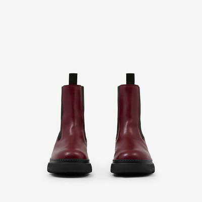 Burberry Leather Creeper Chelsea Boots outlook