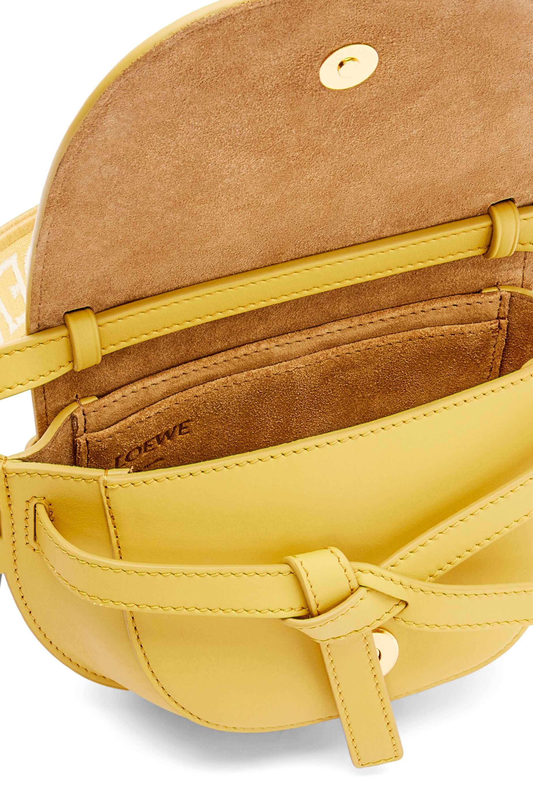 Loewe Gate Dual Mini Crossbody Bag Dark Yellow