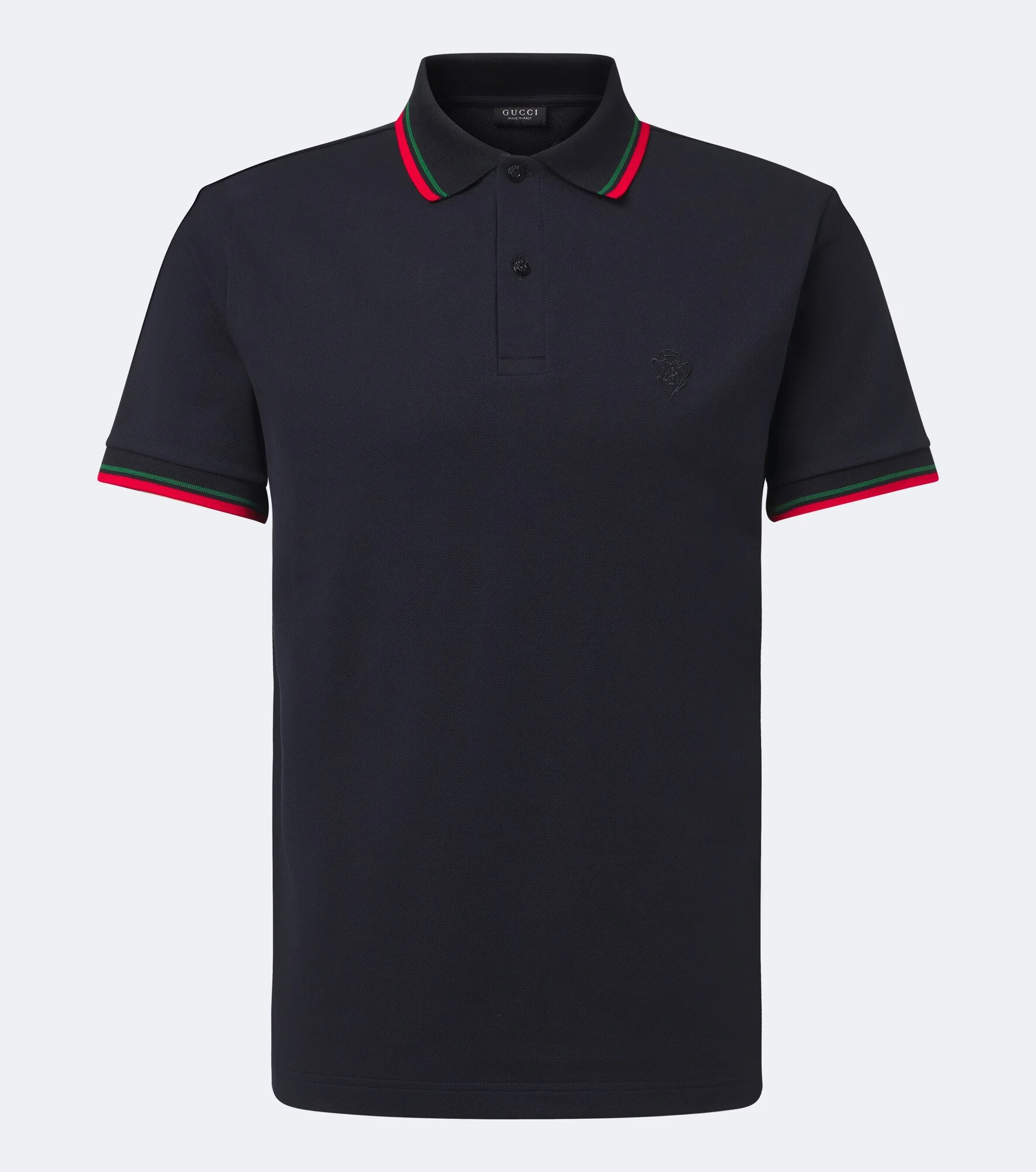Cotton-blend piqué polo shirt - 1