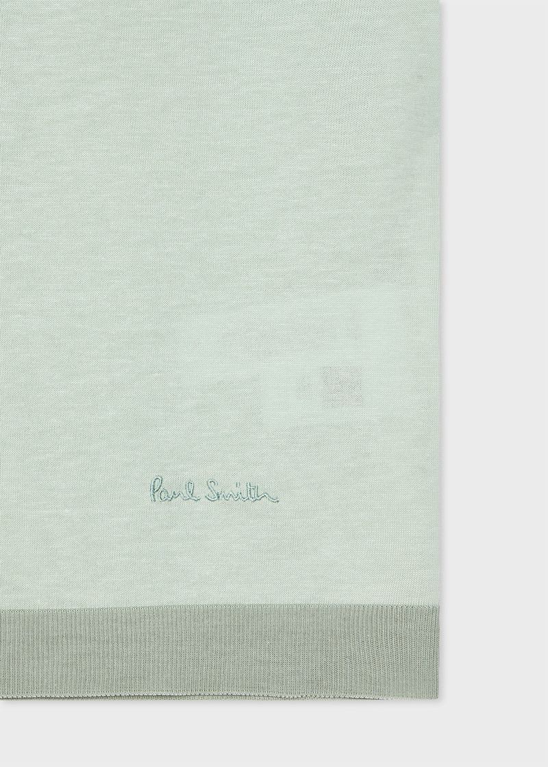 Paul Smith Pale Green Lyocell-Cotton Knitted T-Shirt outlook