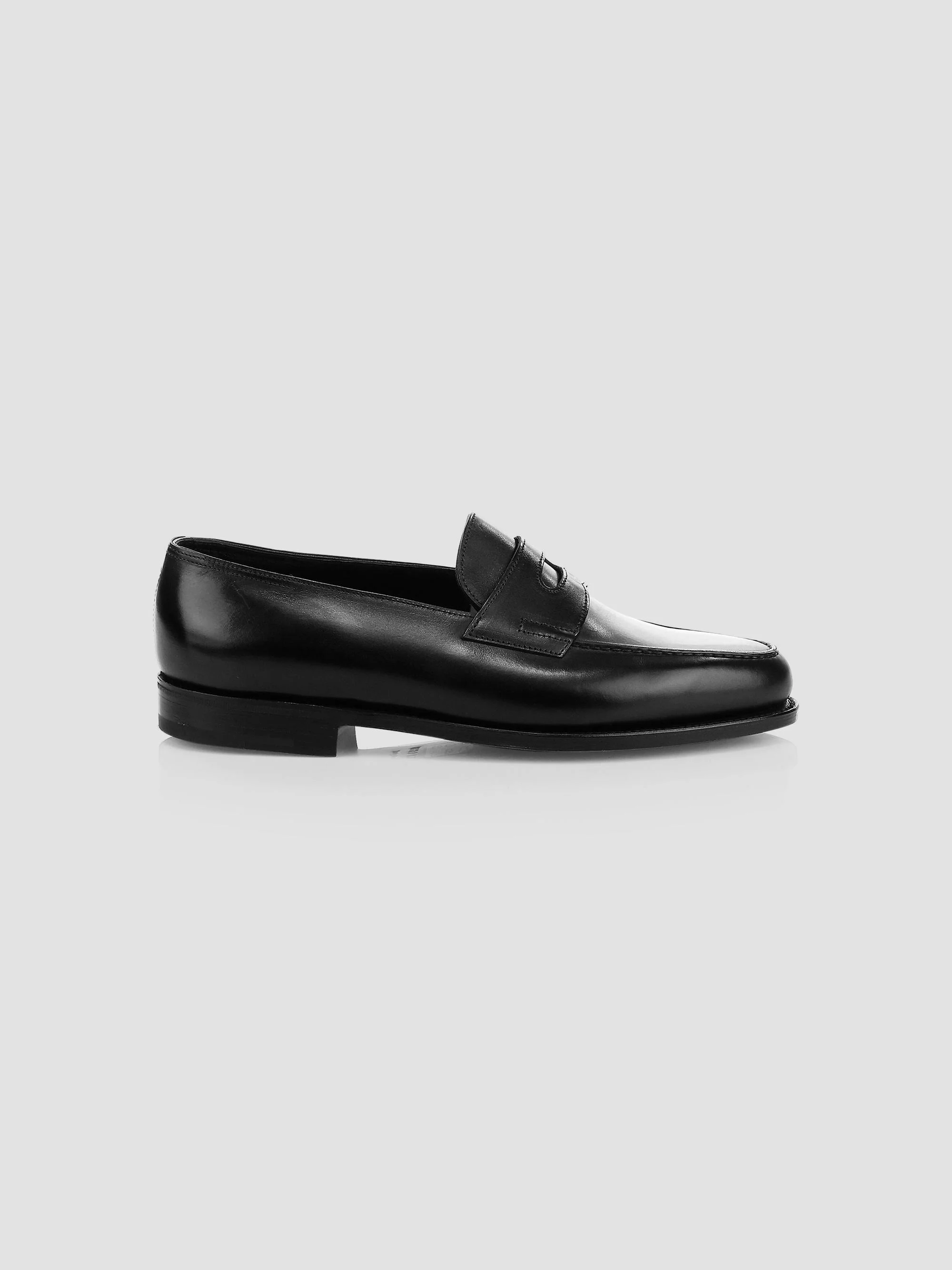 Men's Lopez Leather Loafers - Black - 1