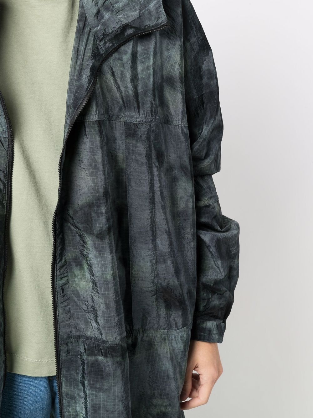 MIST tie-dye cape raincoat - 5