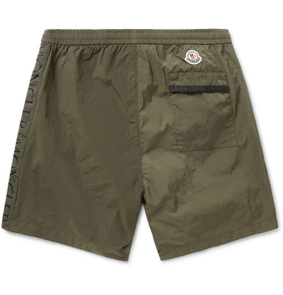 Moncler Logo-Embroidered Grosgrain-Trimmed Shell Shorts outlook