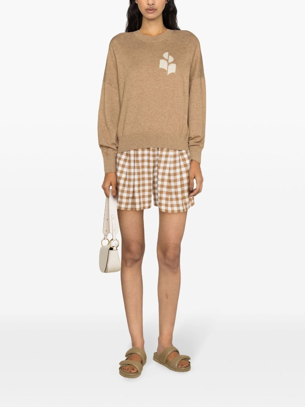 Marisans intarsia-logo jumper - 2