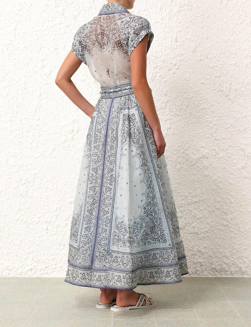 MATCHMAKER GATHERED MIDI SKIRT 4