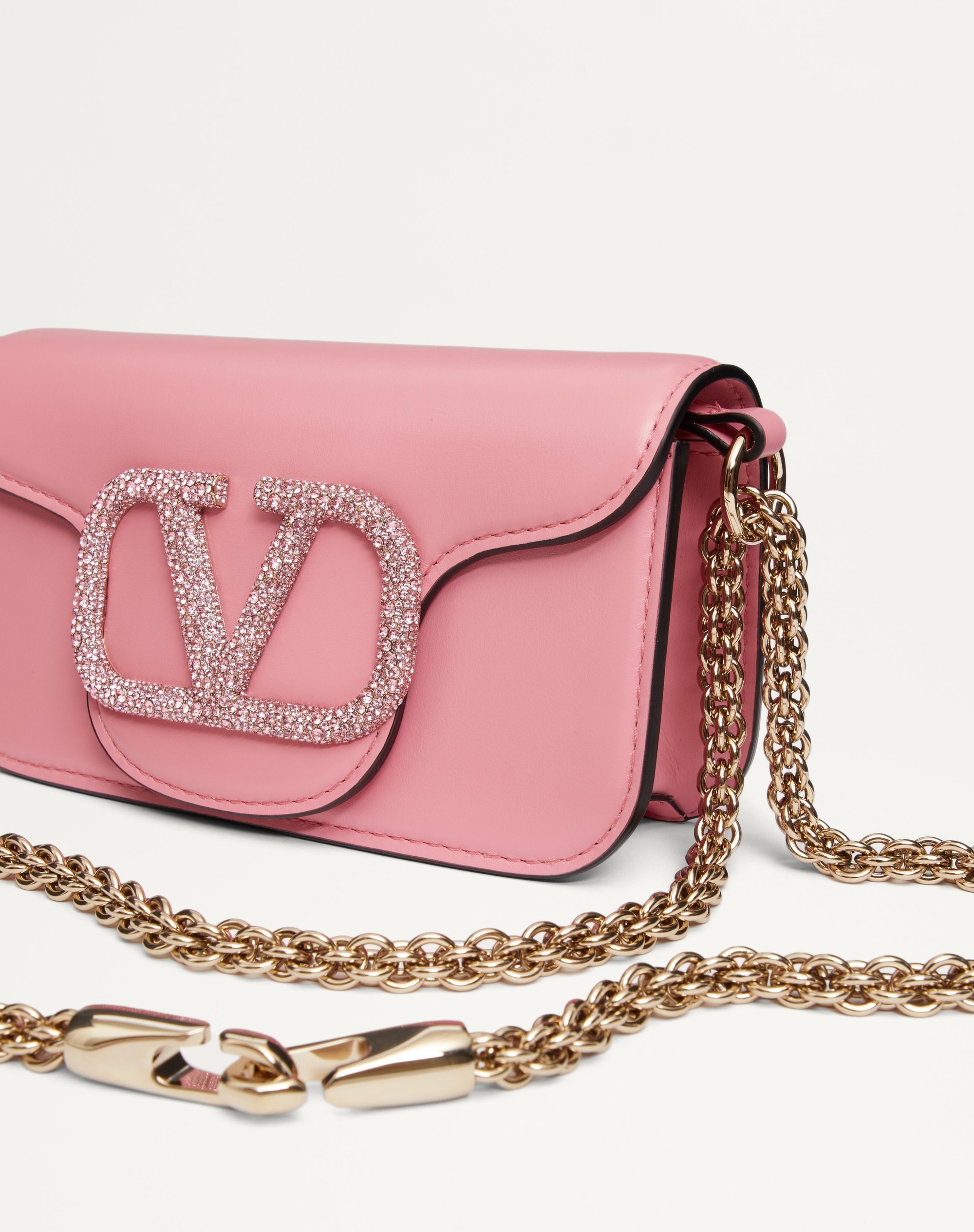 VALENTINO GARAVANI LOCÒ SMALL SHOULDER BAG WITH JEWEL LOGO - 7