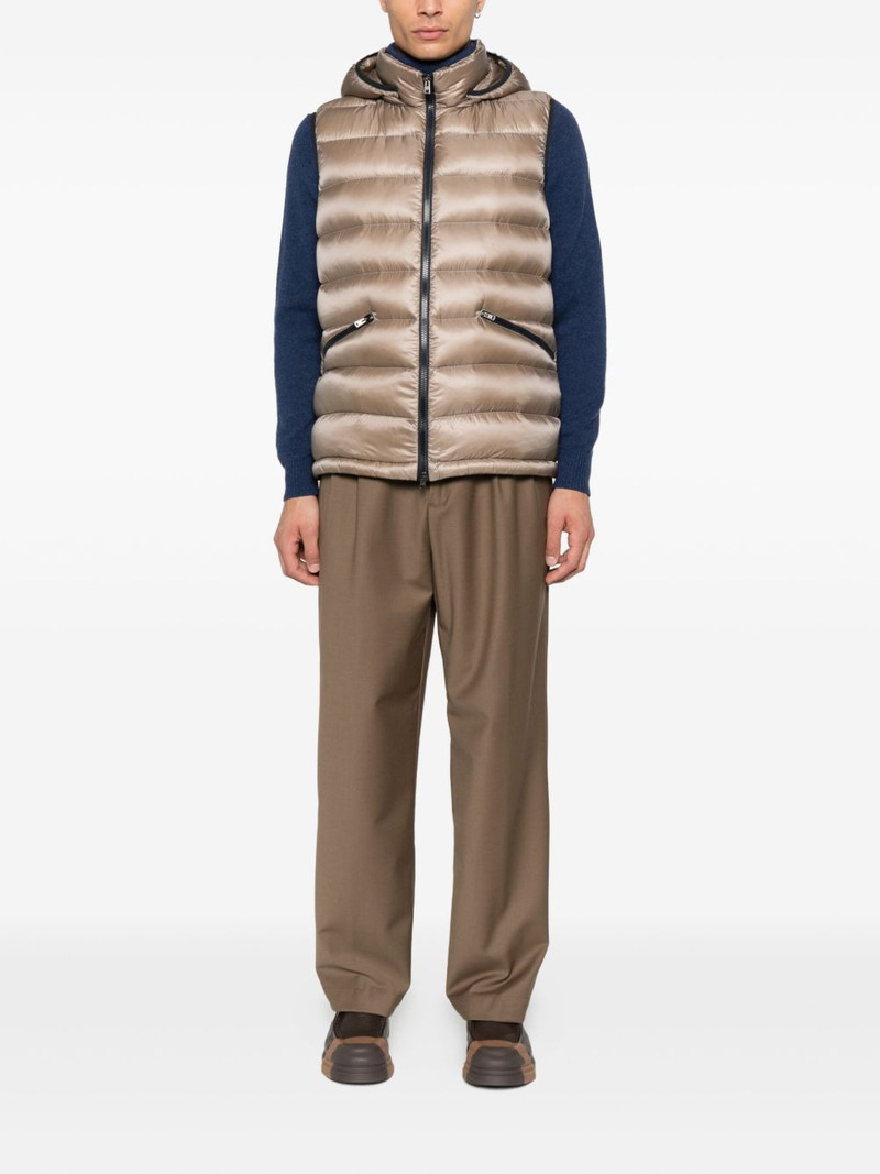 Herno hooded padded gilet outlook