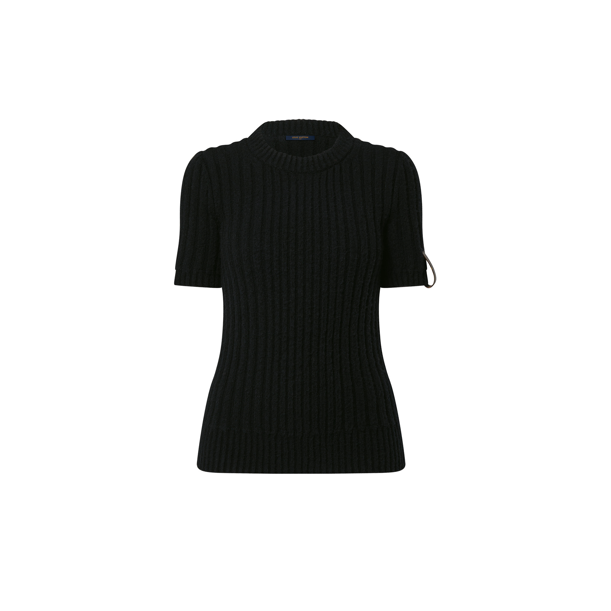 Brushed Ribbed Knit Top - 1