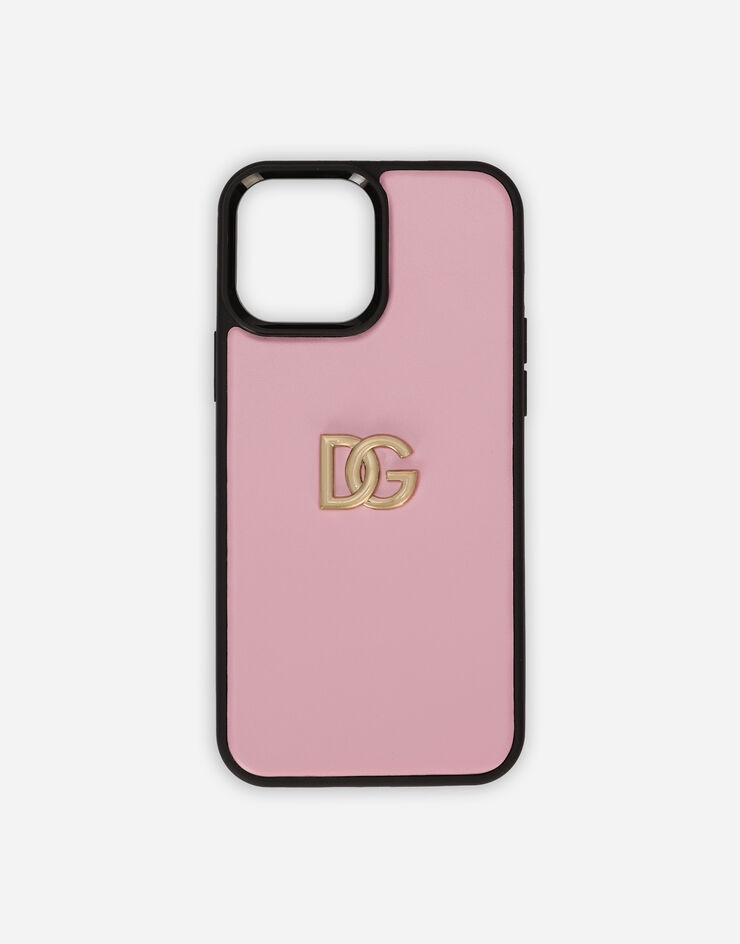 Calfskin iPhone 13 Pro Max cover with DG logo 1