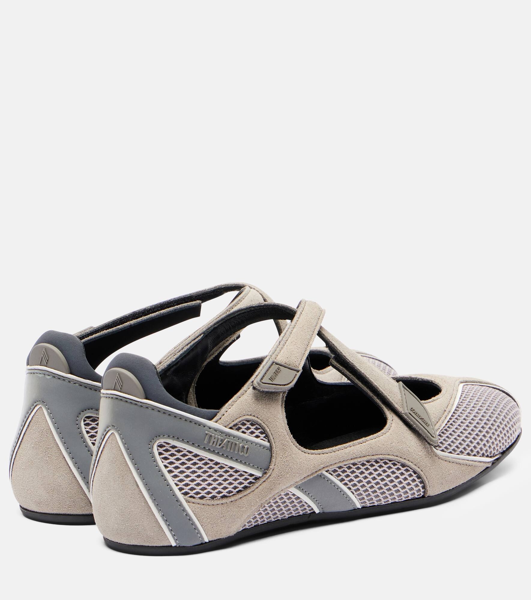 Floor 01 suede and mesh ballet flats - 2