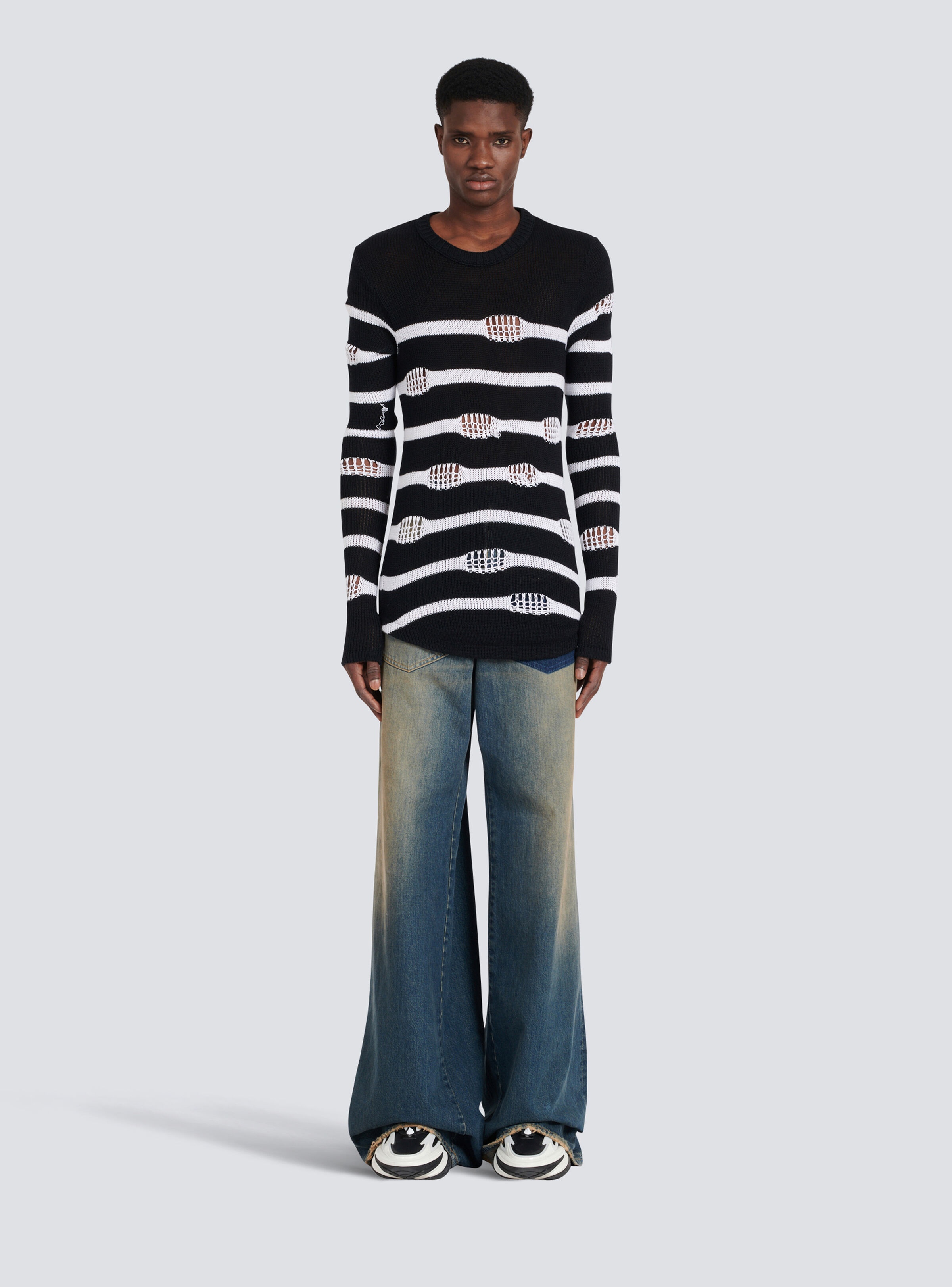 Destroyed striped nautical sweater - 3