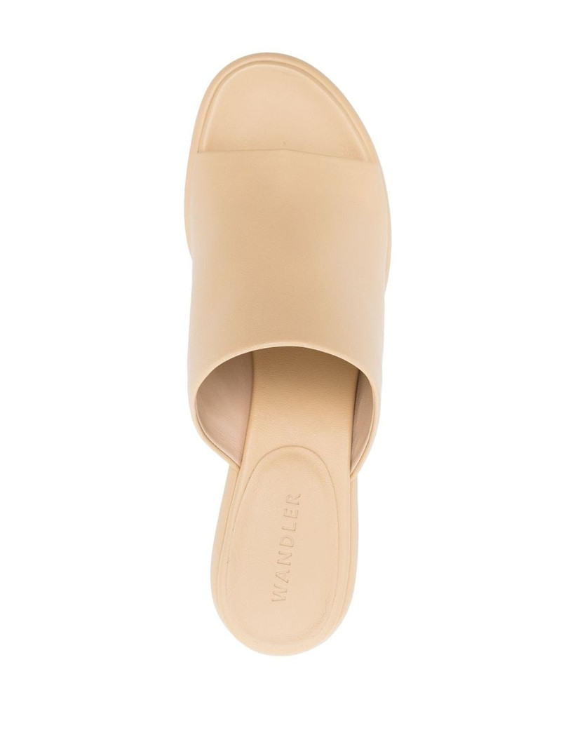 80mm leather slip-on sandals 4