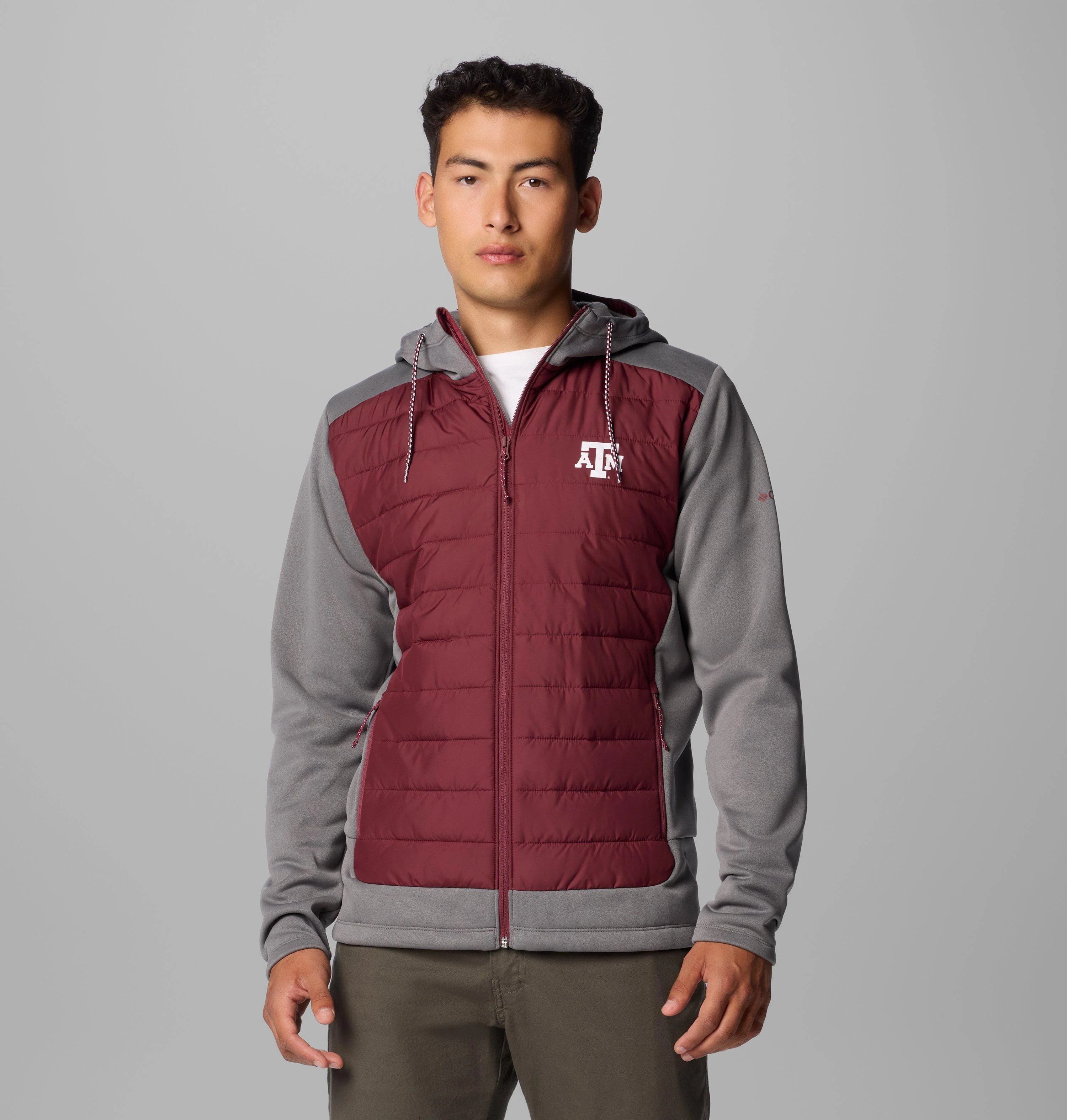 Men's Collegiate Out-Shield Hybrid Hoodie - Texas A&M - 1