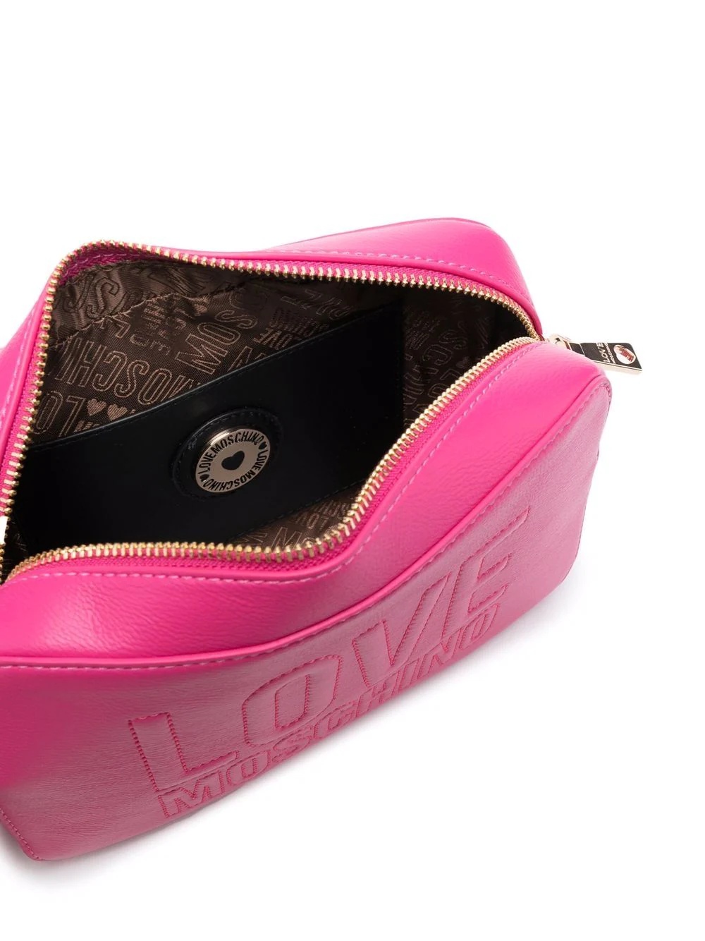 embossed-logo crossbody bag - 6