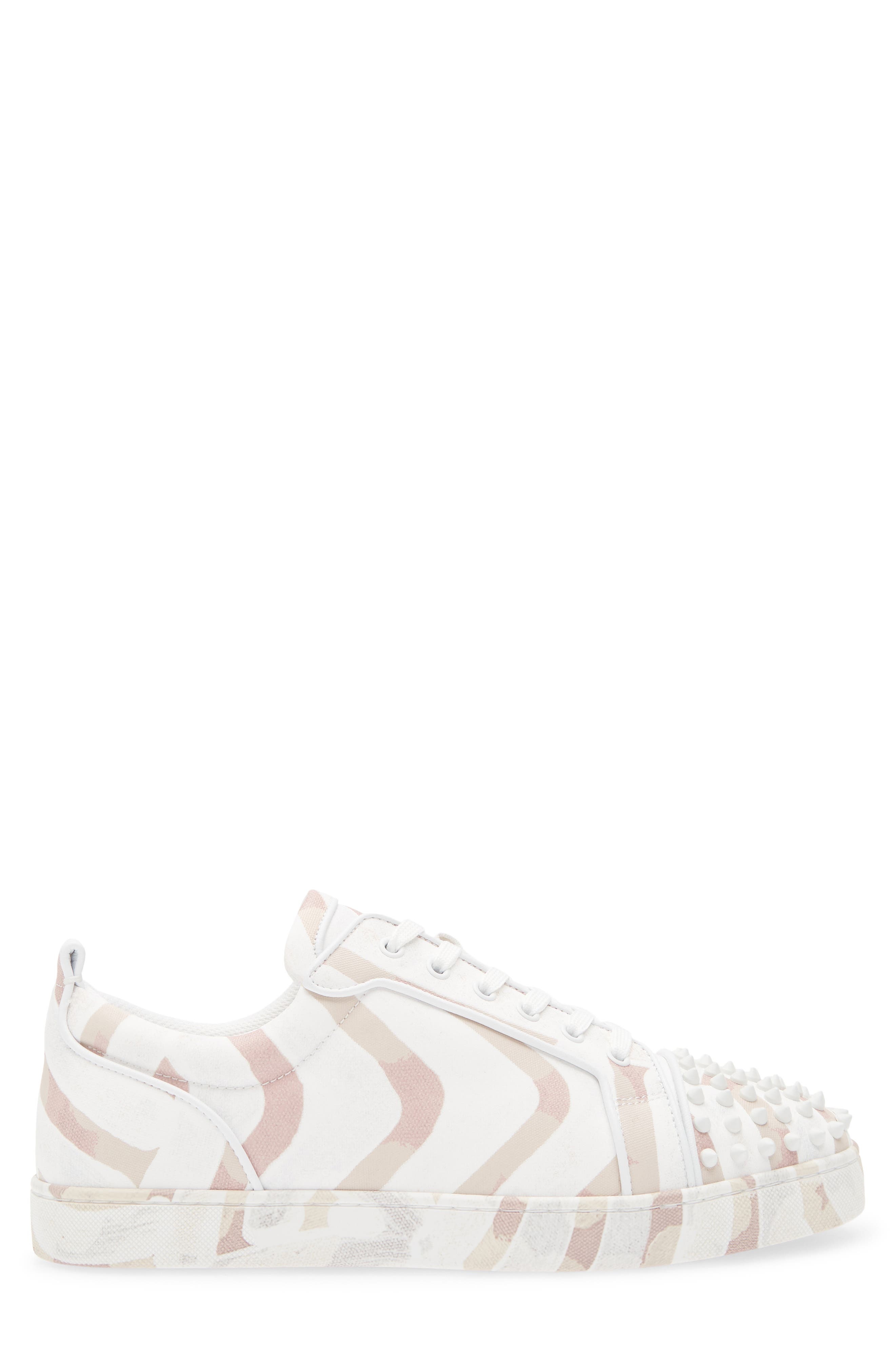 Christian Louboutin Louis Junior Orlato Spikes Sneaker in Multi Leche at Nordstrom - 3